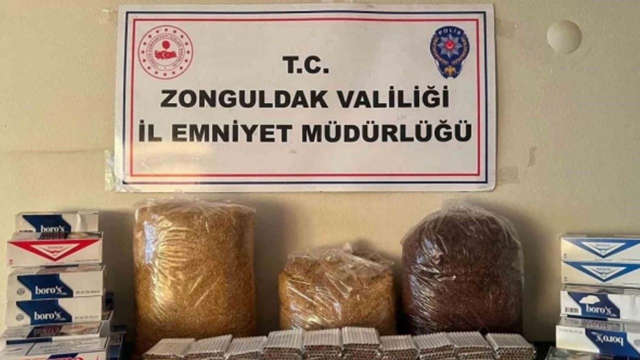 Zonguldak’ta 7 bin 860 adet doldurulmuş makaron ele geçirildi