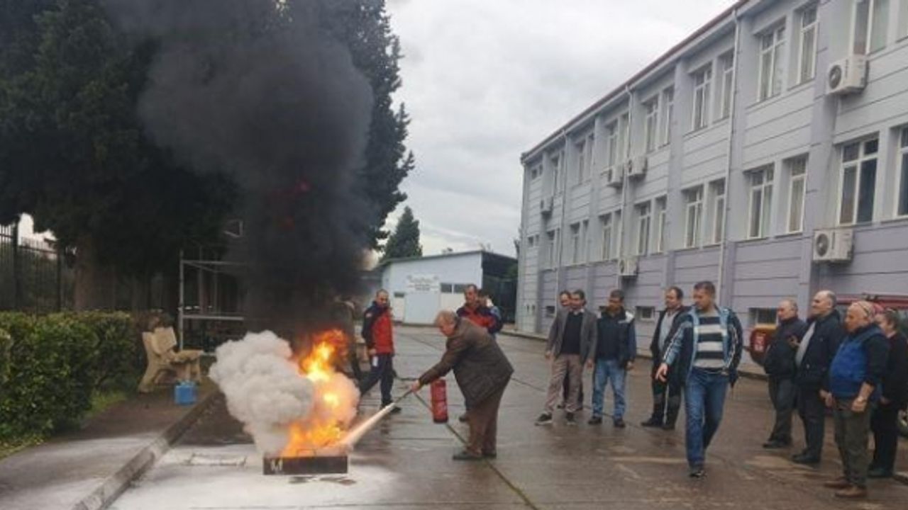 BAÜN’de acil durum ekipleri eğitim ve yangın tatbikatı yaptı