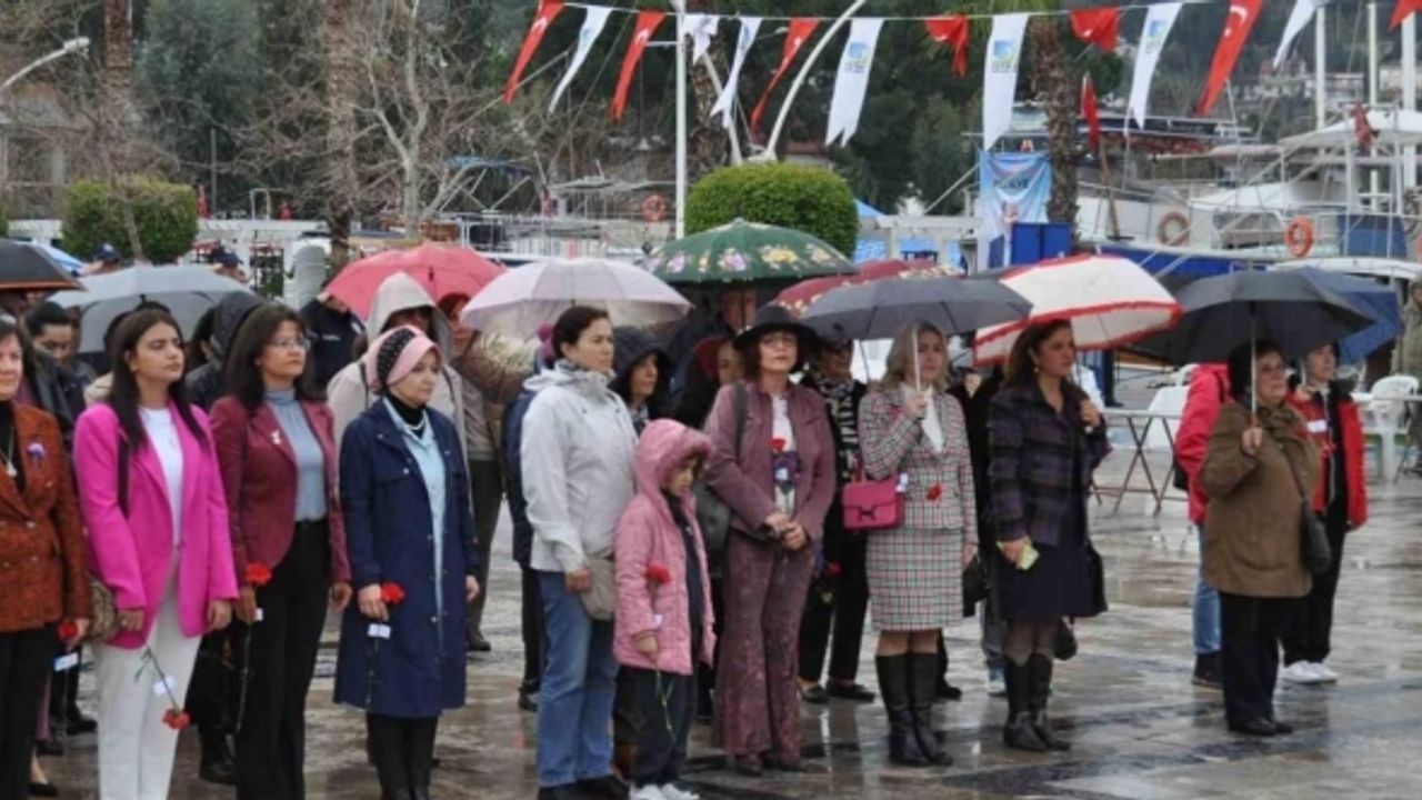 Fethiye’de 8 Mart Dünya Kadınlar Günü törenle kutlandı