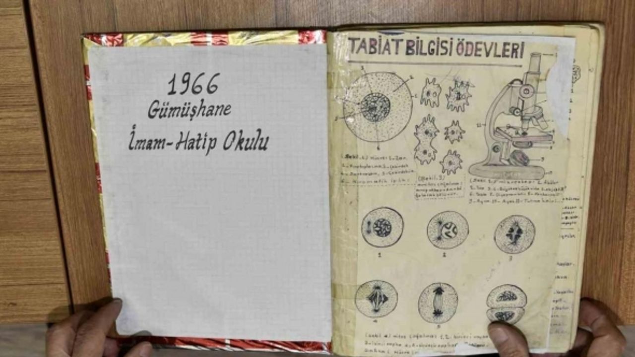 Yokluk yıllarının hatırası: 58 yıllık defter öğrencileri şaşırtıyor