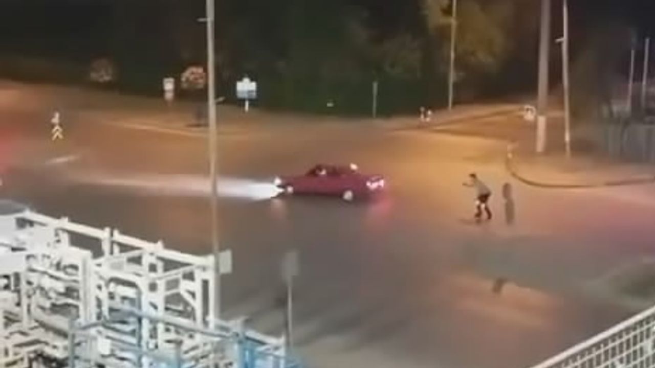 Dakikalarca drift atmıştı, polisten kaçamadı