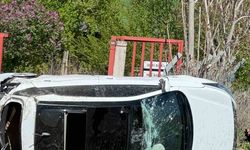 Ankara’da otomobil takla attı: 2 yaralı