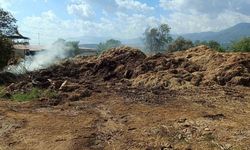 Bozdoğan’da 70 ton saman kül oldu