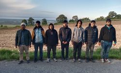 Edirne’de 7 Nepal uyruklu kaçak göçmen yakalandı