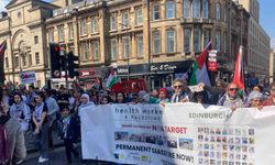 İskoçya’dan Filistin’e destek gösterisi