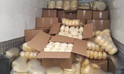 Kars’ta pazara arzı olmayan yağ ve peynir ele geçirildi
