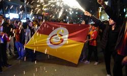 Van’da Galatasaray’ın şampiyonluk sevinci