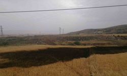 Amasya’da ekili araziye yıldırım düşmesi sonucu yangın çıktı