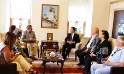 Başkan Aras’a Yunanistan’ın Nisyros Adası Belediye Başkanından ziyaret