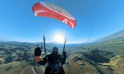 Ağrı Dağı’nda Avrupa yamaç paraşütü rekoru kırıldı