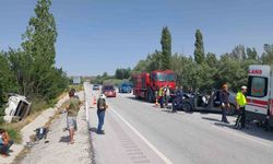 Sivas’ta otomobil ile pikap çarpıştı: 1 ölü 5 yaralı