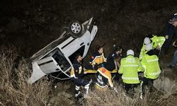 Kütahya'da Feci Kaza! Takla Atan Otomobildeki 2 Kişi Yaralandı