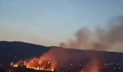 Çankırı’da arazi yangını