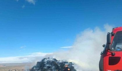 Tuzluca’da ot yangını