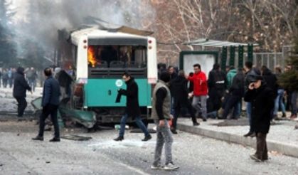 Kayseri'de halk otobüsünde patlama