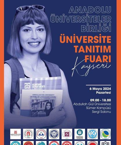 Anadolu Üniversiteler Birliği Fuarları AGÜ’de başlıyor