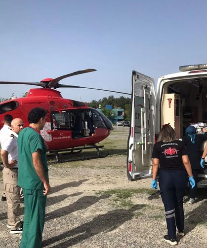 Kalp hastalığı olan bebek, ambulans helikopterle Ankara’ya sevk edildi