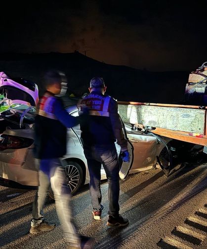 Amasya’da vinçle otomobil çarpıştı: 1 ölü