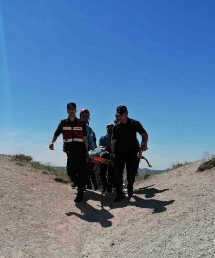 Peribacasından düşen Alman turist yaralandı