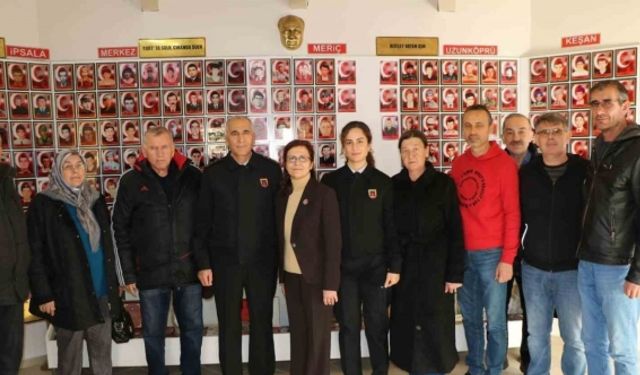 Edirne Jandarma Komutanı Büber şehit aileleriyle bir araya geldi