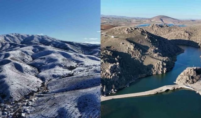 İki fotoğraf da aynı gün çekildi: Bir tarafta kuraklık, diğer tarafta kar