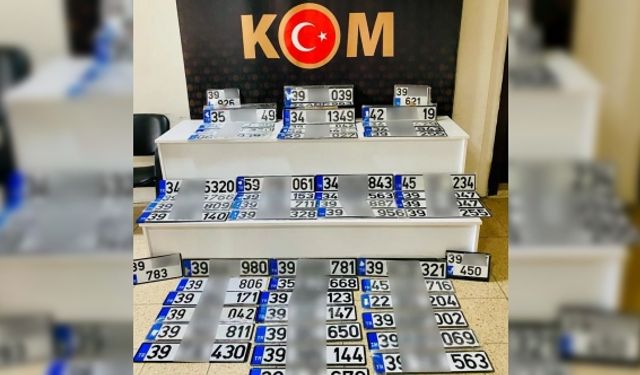 Kırklareli’nde App plaka operasyonu