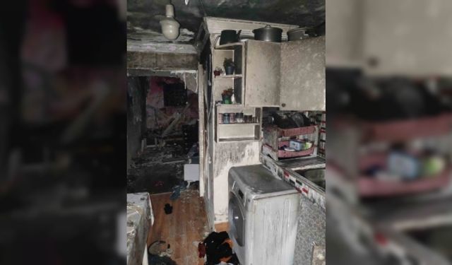 Lüleburgaz’da mesken yangını