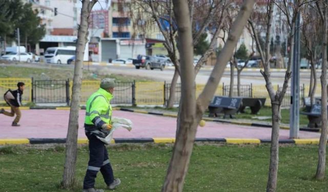 Ergani’de park ve yeşil alan çalışması