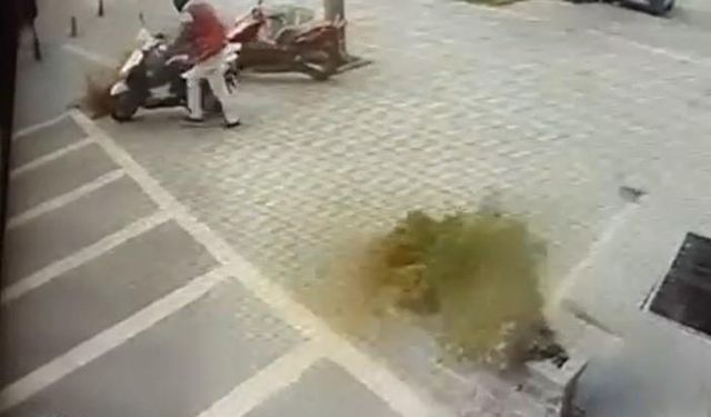 Gaziantep’te motosiklet hırsızlığı kamerada