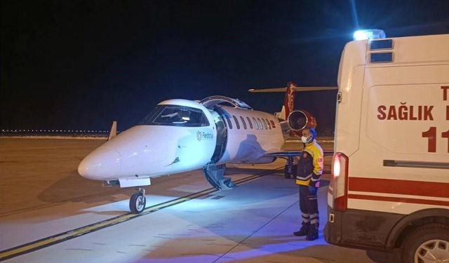 Kalp hastası bebek ambulans uçakla İstanbul’a sevk edildi