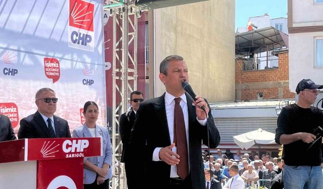CHP Genel Başkanı Özel memleketi Manisa’nın Sarıgöl ilçesinde halka seslendi: “Kimse istiyor diye kimseyle kavga etmem"