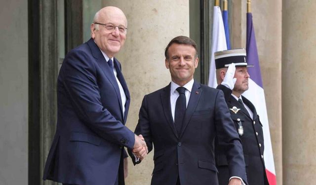 Fransa Cumhurbaşkanı Macron, Lübnan Başbakanı Mikati ile görüştü