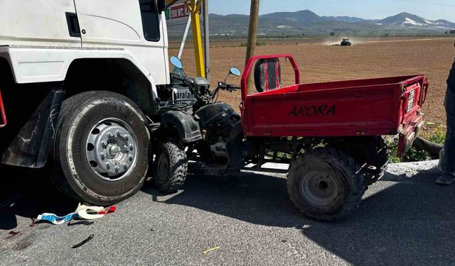 Manisa’da ATV ile kamyon çarpıştı: 1ölü