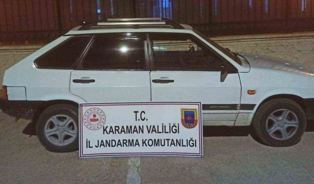 Mersin’den çalınan otomobil Karaman’da bulundu