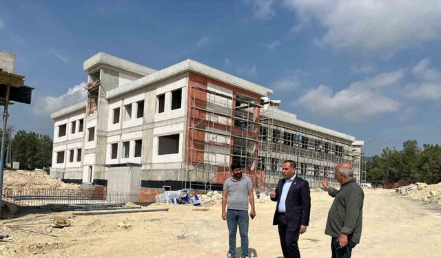Mezitli Devlet Hastanesi inşaatında çalışmaların yüzde 40’ı tamamlandı