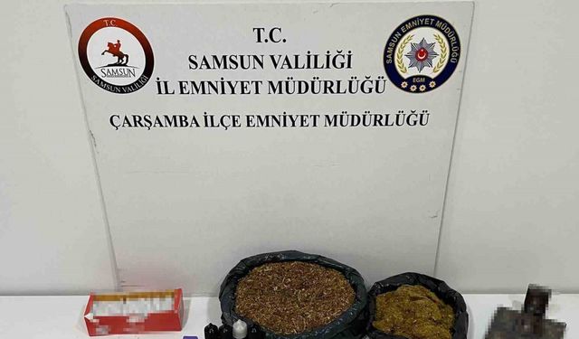 Samsun’da kaçak tütün mamulleri ele geçirildi