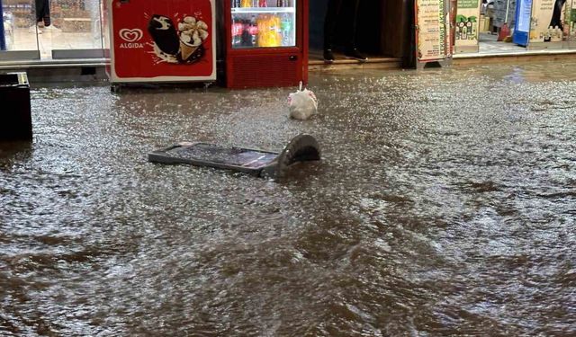 Uşak’ta yağmur ve dolu etkili oldu