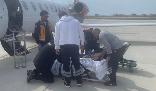 Van’da 58 yaşındaki hasta için ambulans uçak havalandı