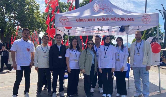 Giresun’da vatandaşlar organ bağışı konusunda bilgilendirildi
