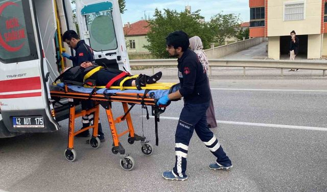 Konya’da üç tekerlekli bisiklet otomobille çarpıştı: 1 yaralı