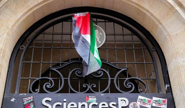 Paris’te Gazze eylemlerinin yapıldığı üniversitede eğitime ara verildi