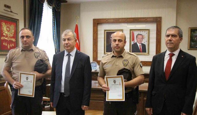 Tarihi eser kaçakçılığını engelleyen bekçilere başarı belgesi