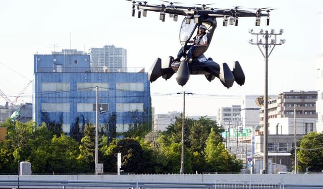 Tek kişilik uçan araba HEXA’dan Japonya’da gösteri uçuşu