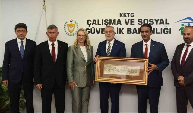 Bakan Işıkhan, KKTC’li mevkidaşı Gardiyanoğlu ile görüştü