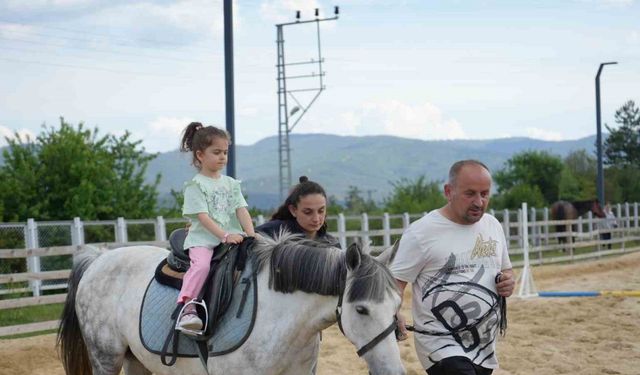 Atlarla dolu hem çocuklara umut oluyor hem de şehir stresini unutturuyor