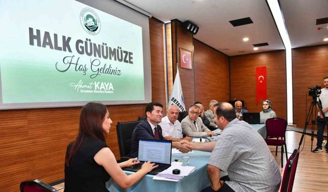 Başkan Kaya, ilk Halk Günü toplantısını gerçekleştirdi