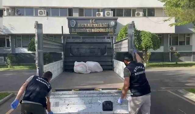Batman’da kamyonet kasasında 45 kilo esrar ele geçirildi