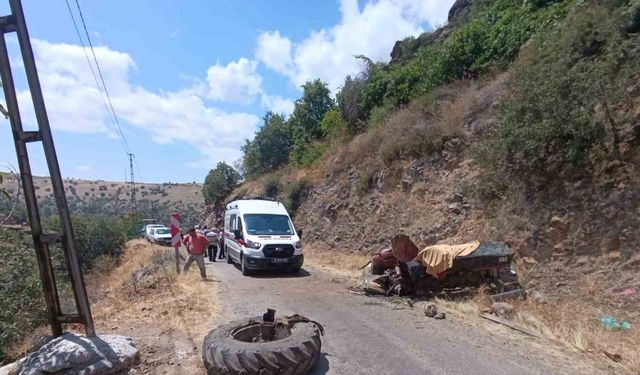 Çorum’da traktör 30 metrelik şarampole uçtu: 1 ölü