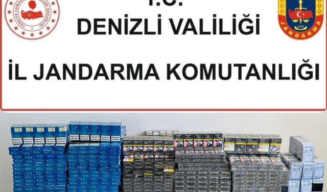 Denizli’de 200 karton kaçak sigara ele geçirildi