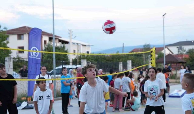 Dereli Tütüncü Mahallesi çocukları spor yaptı